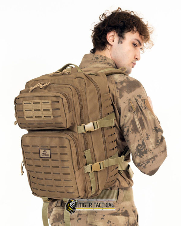 AKN Bej Renk  45LT Taktik Sırt Çantası