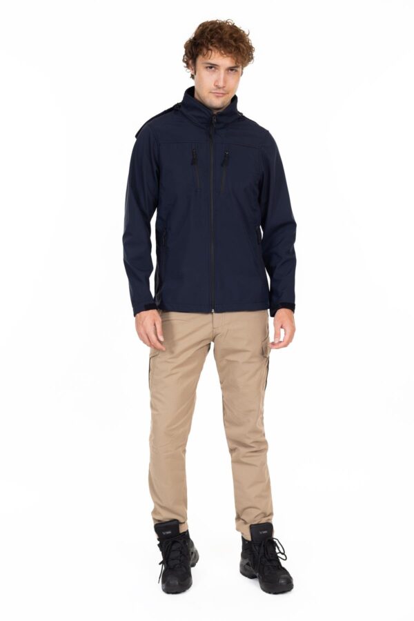 Lacivert Taktik Softshell Mont AKN 01