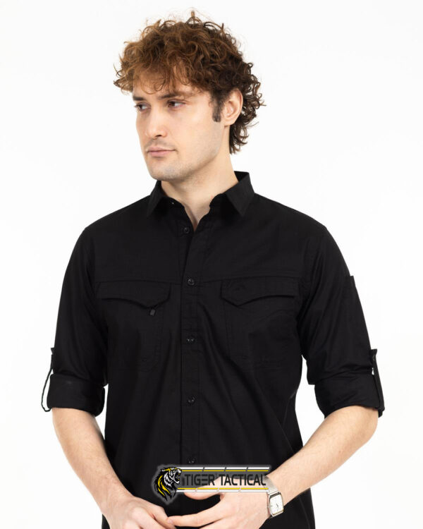 AKN 313 PREMIUM RIPSTOP TAKTİK GÖMLEK-SİYAH