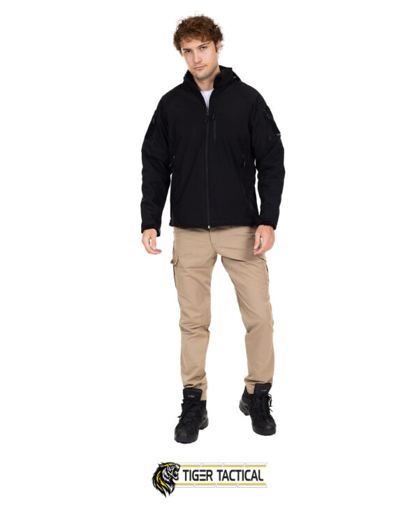 Siyah Double Su Geçirmez Softshell Taktik Mont AKN 451