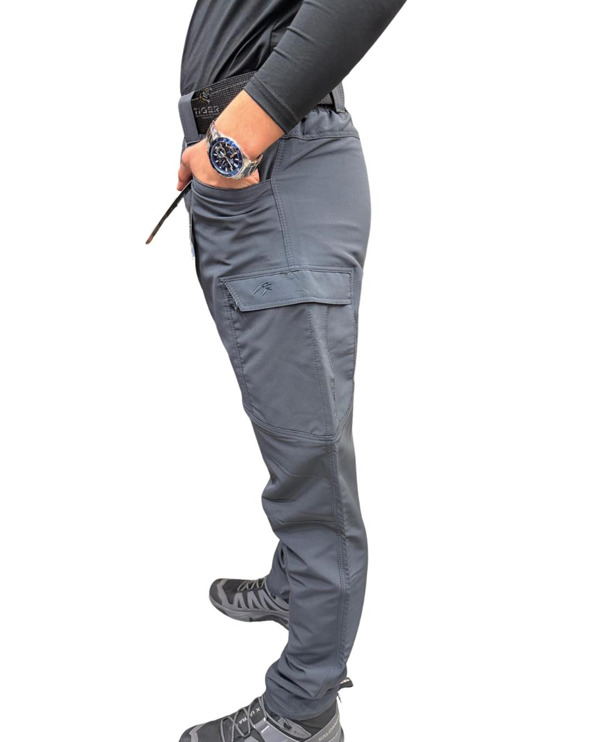 Runnos Düz Cepli Taktik Pantolon Antrasit - Görsel 5