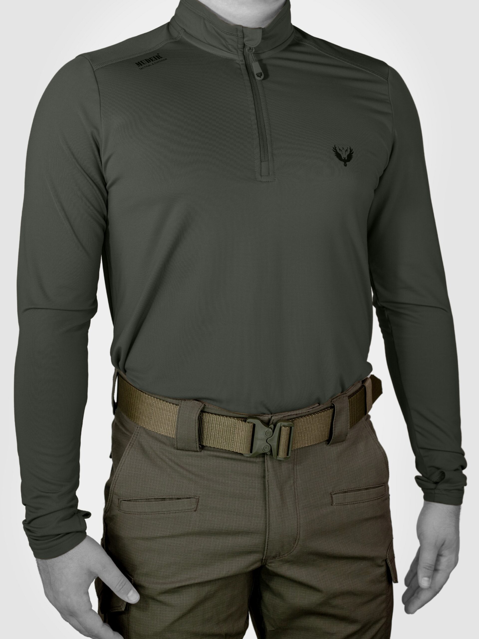 TAKTİK TSHİRT UZUN KOL ILGIN HAKİ